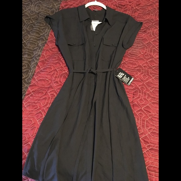 Express Dresses & Skirts - Express Shirt Dress in Black (M)